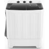 imageNictemaw Portable Washing Machine 30Lbs Capacity Washer and Dryer Combo 2 In 1 Compact Twin Tub Laundry Washer 19Lbs ampamp Spinner 11Lbs with Builtin Drain Pump for Apartment Dorms RV BlueBlack