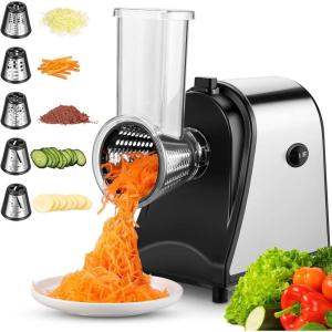 imageNictemaw Electric Cheese Grater 250W Cheese Shredder Professional Electric Slicer Shredder for Potatoes Carrots Veggies UpgradedL