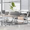 imageHome Office Desk Chair Ergonomic Computer Managerial Executive Chairs MidBack Work Swivel Task Chairs with Wheels Lumbar Support Comfy Flipup Armrest for Gaming Study StudentGrey