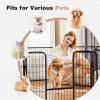 imageHeavyDuty Iron Dog Playpen  16 Panel 32 Durable RustResistant Pet Fence for Indoor ampamp Outdoor Use Secure ampamp Spacious Pet Play Area for Dogs Puppies ampamp Small Animals32 Inch  8 Panels