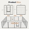 imageHeavyDuty Iron Dog Playpen  16 Panel 32 Durable RustResistant Pet Fence for Indoor ampamp Outdoor Use Secure ampamp Spacious Pet Play Area for Dogs Puppies ampamp Small Animals32 Inch  16 Panels