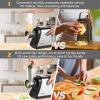 imageNictemaw Vegetable Cutter Electric Vegetable Slicer Stainless Steel 250 W Multifunctional Kitchen Grater with 5 Blades for Fruits Vegetables Cheese and Daily Use250W