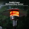 image48000 BTU Propane Heater Outdoor Patio Heaters with Sand Box Patio Heater Deck Porch for Outdoor Use Camping Backyard Commercial with heels DoubleLayer Stainless Steel Burner 87quot HHeater with Sand Box