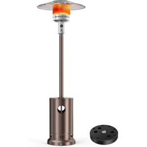 image48000 BTU Propane Heater Outdoor Patio Heaters with Sand Box Patio Heater Deck Porch for Outdoor Use Camping Backyard Commercial with heels DoubleLayer Stainless Steel Burner 87quot HHeater with Sand Box
