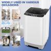 image178Lbs Portable Washing Machine Nictemaw Portable Washer 23 Cuft Washer and Dryer Combo with Drain Pump 10 Programs 8 Water Level Compact Laundry Washer for Home Apartment RV DormsWhiteGrey
