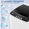 image178Lbs Portable Washing Machine Nictemaw Portable Washer 23 Cuft Washer and Dryer Combo with Drain Pump 10 Programs 8 Water Level Compact Laundry Washer for Home Apartment RV DormsWhiteGrey