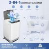 image178Lbs Portable Washing Machine Nictemaw Portable Washer 23 Cuft Washer and Dryer Combo with Drain Pump 10 Programs 8 Water Level Compact Laundry Washer for Home Apartment RV DormsWhiteGrey