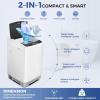 image178Lbs Portable Washing Machine Nictemaw Portable Washer 23 Cuft Washer and Dryer Combo with Drain Pump 10 Programs 8 Water Level Compact Laundry Washer for Home Apartment RV DormsWhiteGrey