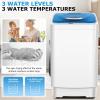 imageNictemaw Portable Washing Machine 178Lbs 23 Cuft Full Automatic Laundry Machine with 8 Programs 3 Water Temps 3 Water Levels Selections Small Washing Machine for Apartment Home Dorms Rv