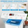 imageNictemaw Portable Washing Machine 178Lbs 23 Cuft Full Automatic Laundry Machine with 8 Programs 3 Water Temps 3 Water Levels Selections Small Washing Machine for Apartment Home Dorms Rv