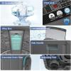 imageNictemaw Portable Washing Machine 20Lbs Capacity FullAutomatic Portable Washer Machine 28Cuft Washer and Dryer Combo with with Drain Pump 10 Programs 8 Water Levels for Apartment Dorms RVDark Grey