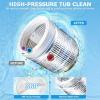 imageNictemaw Portable Washing Machine 20Lbs Capacity FullAutomatic Portable Washer Machine 28Cuft Washer and Dryer Combo with with Drain Pump 10 Programs 8 Water Levels for Apartment Dorms RVWhite
