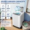 imageNictemaw Portable Washing Machine 20Lbs Capacity FullAutomatic Portable Washer Machine 28Cuft Washer and Dryer Combo with with Drain Pump 10 Programs 8 Water Levels for Apartment Dorms RVWhite