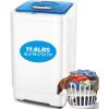 imageNictemaw Portable Washing Machine 178Lbs 23 Cuft Full Automatic Laundry Machine with 8 Programs 3 Water Temps 3 Water Levels Selections Small Washing Machine for Apartment Home Dorms Rv