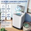 imageNictemaw Portable Washing Machine 135Lbs Capacity FullAutomatic Portable Washer 18Cuft Washer and Dryer Combo with Drain Pump LED Display 10 Programs ampamp 8 Water Levels for Apartment Dorm RVWhite