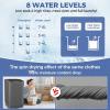 imageNictemaw Portable Washing Machine 135Lbs Capacity FullAutomatic Portable Washer 18Cuft Washer and Dryer Combo with Drain Pump LED Display 10 Programs ampamp 8 Water Levels for Apartment Dorm RVDark Grey
