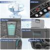 imageNictemaw Portable Washing Machine 135Lbs Capacity FullAutomatic Portable Washer 18Cuft Washer and Dryer Combo with Drain Pump LED Display 10 Programs ampamp 8 Water Levels for Apartment Dorm RVDark Grey