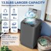 imageNictemaw Portable Washing Machine 135Lbs Capacity FullAutomatic Portable Washer 18Cuft Washer and Dryer Combo with Drain Pump LED Display 10 Programs ampamp 8 Water Levels for Apartment Dorm RVDark Grey