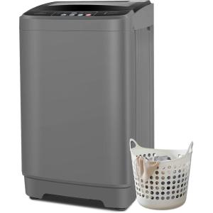 imageNictemaw Portable Washing Machine 178Lbs Large Capacity 24 Cuft Portable Washer Machine with 10 Programs and 8 Water Levels Selections Mini Washing Machine for Apartment Dorms RvGlass Cover
