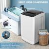 imageNictemaw Portable Washing Machine 156Lbs Capacity Portable Washer with Drain Pump 21Cuft FullAutomatic Compact Washer with 10 Programs 8 Water Level for Home Apartment RV Dorms20Lbs