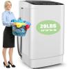 imageNictemaw Portable Washing Machine 178Lbs Capacity Portable Washer with Drain Pump 10 Wash Programs 8 Water Levels 24 Cuft Fullautomatic Compact Washer Machine for Apartment Dorm RvsWHITEGREY
