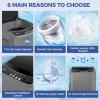 imageNictemaw Portable Washing Machine 178Lbs Portable Washer Machine 24Cuft Compact Laundry Washer and Dryer Combo with Drain Pump 10 Wash Programs 8 Water Levels for Apartment RV DormGlass CoverDark Grey