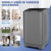 imageNictemaw Portable Washing Machine 178Lbs Portable Washer Machine 24Cuft Compact Laundry Washer and Dryer Combo with Drain Pump 10 Wash Programs 8 Water Levels for Apartment RV DormGlass CoverDark Grey