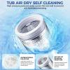 imageNictemaw Portable Washing Machine 20Lbs Capacity FullAutomatic Portable Washer 28Cuft Washer and Dryer Combo with Drain Pump 10 Programs ampamp 8 Water Levels for Apartment Dorms RV178Lbs60B