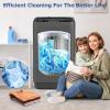 imageNictemaw Portable Washing Machine 20Lbs Capacity Portable Washer Machine 28Cuft Washer and Dryer Combo with 10 Programs 8 Water Levels Compact Washing Machine for Apartment Dorms RVDark Grey