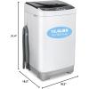 imagePortable Washing Machine 156 Lbs Portable Washer 21 Cuft Compact Washer with Drain Pump 10 Programs ampamp 8 Water Levels for ApartmentDormRVs156 LBS