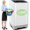 imageNictemaw Portable Washing Machine 178Lbs Capacity Portable Washer with Drain Pump 10 Wash Programs 8 Water Levels 24 Cuft Fullautomatic Compact Washer Machine for Apartment Dorm RvsWHITEGREY