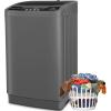 imageNictemaw Portable Washing Machine 20Lbs Capacity Portable Washer Machine 28Cuft Washer and Dryer Combo with 10 Programs 8 Water Levels Compact Washing Machine for Apartment Dorms RVDark Grey