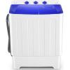 imageNictemaw Portable Washing Machine 30Lbs Twin Tub Washer and Dryer Combo 2 in 1 Mini Washer with Builtin Drain PumpTime Control SemiAuto 19Lbs Washer 11Lbs Spinner for Home Apartments RVs