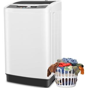 imageNictemaw Portable Washing Machine 20Lbs Capacity Portable Washer Machine 28Cuft Washer and Dryer Combo with 10 Programs 8 Water Levels Compact Washing Machine for Apartment Dorms RVLight Grey