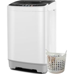 imageNictemaw Portable Washing Machine 20Lbs Large Capacity 28 Cuft Laundry Machine with 10 Programs and 8 Water Levels Selections Compact Washer Machine for Apartment Home Dorms Rv20Lbs
