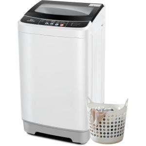imageNictemaw Portable Washing Machine 20Lbs Large Capacity 28 Cuft Laundry Machine with 10 Programs and 8 Water Levels Selections Compact Washer Machine for Apartment Home Dorms Rv178LbsGlass cover