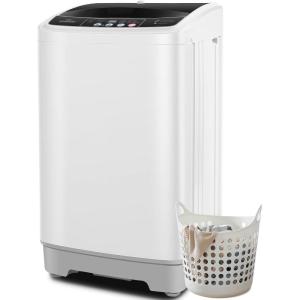 imageNictemaw Portable Washing Machine 20Lbs Large Capacity 28 Cuft Laundry Machine with 10 Programs and 8 Water Levels Selections Compact Washer Machine for Apartment Home Dorms Rv178Lbs