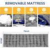 imageNictemaw Camping Cots for Adults with Mattress 900lbs Double Layer Oxford Heavy Duty Sleeping Cots for Adults Portable Folding Cots for Sleeping Lightweight Stable Durable GreyGrey