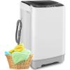 imageNictemaw Portable Washing Machine 21 Cuft Portable Washer 156Lbs Capacity Full Automatic Washing Machine with 10 Programs 8 Water Levels Drain Pump LED Display for Apartment Dorm Home RVsGrey Black
