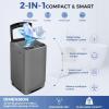 imageNictemaw Portable Washing Machine 20Lbs Capacity FullAutomatic Portable Washer Machine 28Cuft Washer and Dryer Combo with 10 Programs ampamp 8 Water Levels for Apartment Dorms RVGlass Cover20LbsGlass Cover