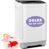 imageNictemaw Portable Washing Machine 20Lbs Capacity 28 Cuft Portable Washer and Dryer Combo with 10 Programs and 8 Water Level Selections Compact Washer Machine for Apartments Dorms RvGlass Cover20Lbs