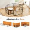 imageSMUG HeavyDuty Iron Dog Playpen  16 Panels 40 Durable RustResistant Pet Fence for Indoor ampamp Outdoor Use Secure ampamp Spacious Pet Play Area for Dogs Puppies ampamp Small AnimalsBlack