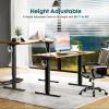 imageSMUG Standing Desk Adjustable Height Electric Sit Stand Up Computer Table 40x24 Inch Ergonomic Rising Modern Lift Motorized Gaming Desktop Workstation for Work Home Office  Rustic BrownBrown