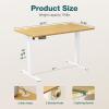 imageSMUG Standing Desk Adjustable Height Electric Sit Stand Up Computer Table 40x24 Inch Ergonomic Rising Modern Lift Motorized Gaming Desktop Workstation for Work Home Office  Rustic BrownOak