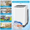 image:imageNictemaw Portable Washing Machine 178lbs Full Automatic Portable Washer Builtin Drain Pump 24 CuFt Compact Laundry Washer with 10 Programs 8 Water Levels LED Display for Apartment Dorms Rv