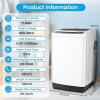 image:imageNictemaw Portable Washing Machine 178lbs Full Automatic Portable Washer Builtin Drain Pump 24 CuFt Compact Laundry Washer with 10 Programs 8 Water Levels LED Display for Apartment Dorms Rv