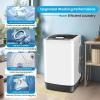 image:imageNictemaw Portable Washing Machine 18 Cuft Compact Laundry Washer with 10 Programs 8 Water Levels LED Display Builtin Drain Pump 135 Lbs Full Automatic Portable Washer for Apartments RV Dorms