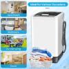 image:imageNictemaw Portable Washing Machine 18 Cuft Compact Laundry Washer with 10 Programs 8 Water Levels LED Display Builtin Drain Pump 135 Lbs Full Automatic Portable Washer for Apartments RV Dorms