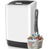 image:imageNictemaw Portable Washing Machine 18 Cuft Compact Laundry Washer with 10 Programs 8 Water Levels LED Display Builtin Drain Pump 135 Lbs Full Automatic Portable Washer for Apartments RV Dorms