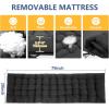 image:imageNictemaw Camping Bed for Adults with Mattress 900lbs Double Layer Oxford Camping Cots Lightweight Stable Durable Portable Bed with Carrying Bag Black amp Green Stripes
